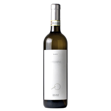 Gavi Guido Matteo, Bosio, Piedmont 2021, Italy - Pear, Citrus and Stone Fruit White Wine - White Wine Gifts For Men & Women - 75cl single bottle, 13% ABV