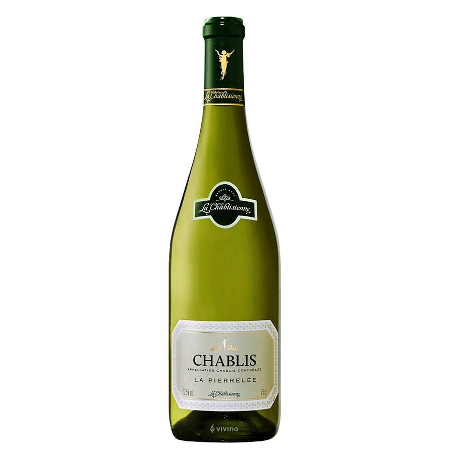 La Chablisienne La 'Pierrelee' Chablis - Vintage 2018 - French White Wine - Wine Gift For Men & Women - 75cl, 12.5% ABV